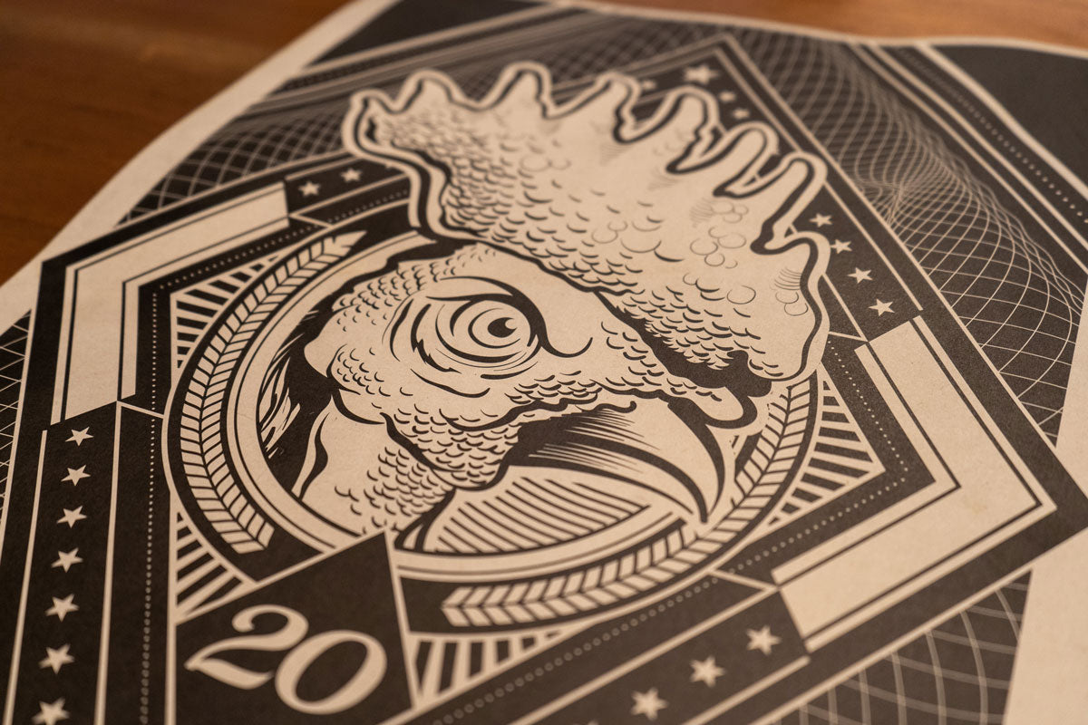 Afiche Gallo | Veinte Ron Independiente